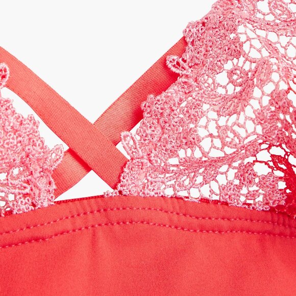 COSABELLA Veneto Lace Stretch Jersey Bodysuit in Pink Size Small NWT - Picture 6 of 9